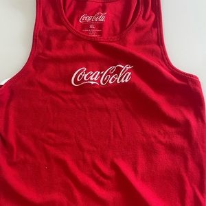 XL red coca cola tank top